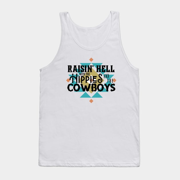 Hippies and Cowboys Tank Top by Wild Hare